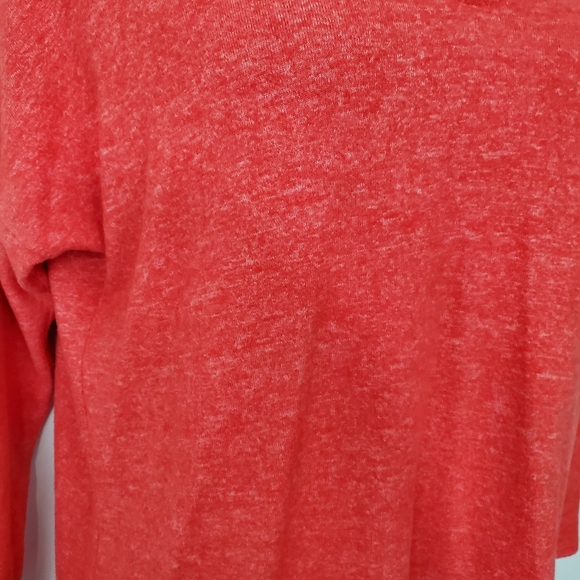 Daytrip Orange/White Marbled Cut-Out Top - Picture 4 of 11